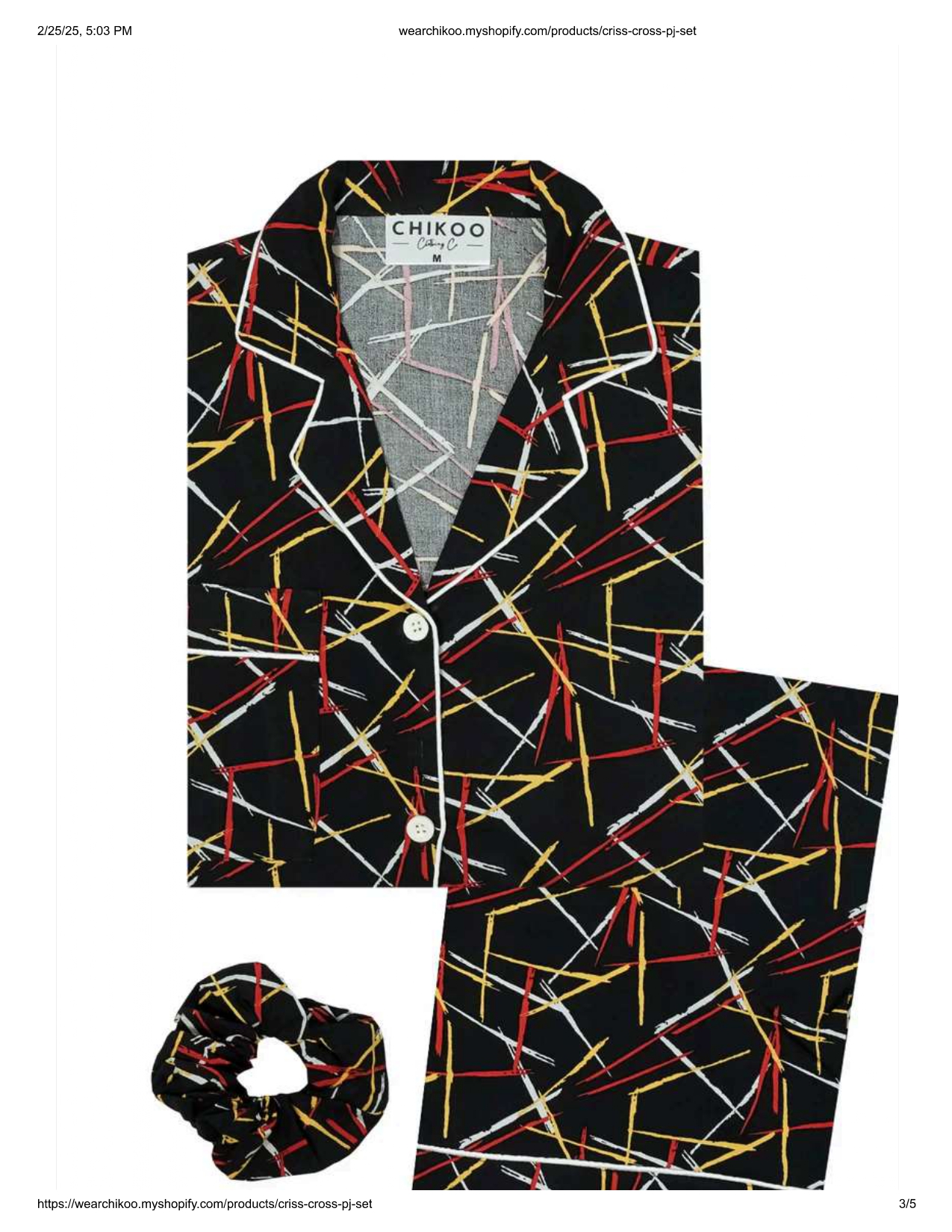 Criss Cross PJ SET